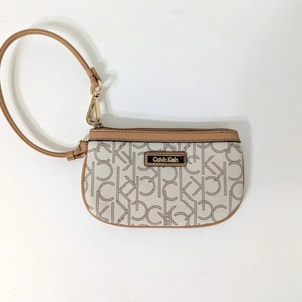 Calvin Klein Monogram Wristlet 7